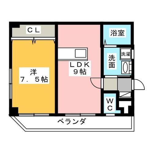 リシェール正保の間取り