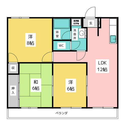 中央ハイツの間取り