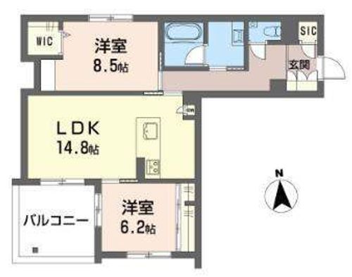 NC STYLE 本山301の間取り