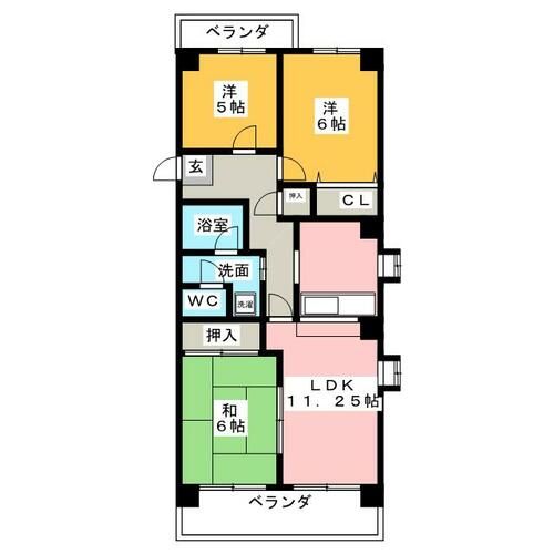 坂野マンションの間取り