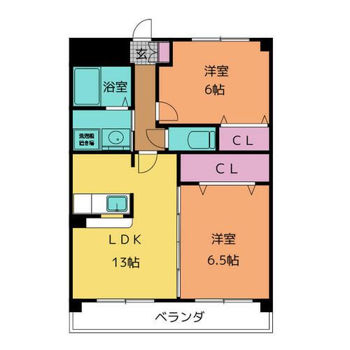 グリーンデルワールド舘の間取り