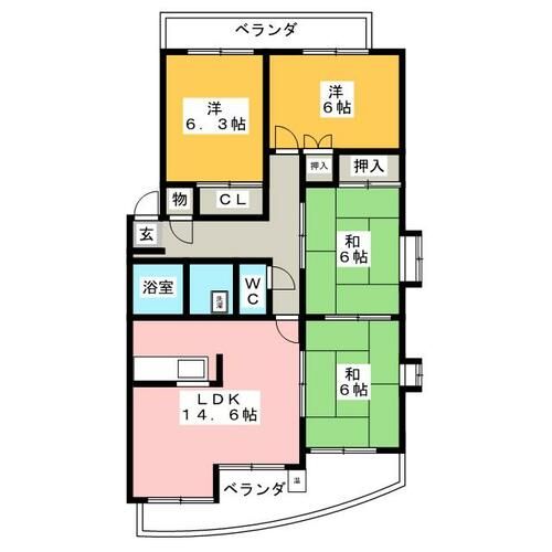 リエス鳴海の間取り