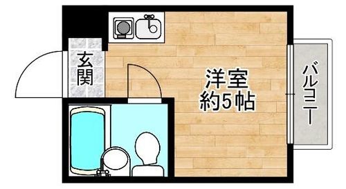 大阪府大阪市旭区新森5丁目(マンション)の賃貸物件の間取り