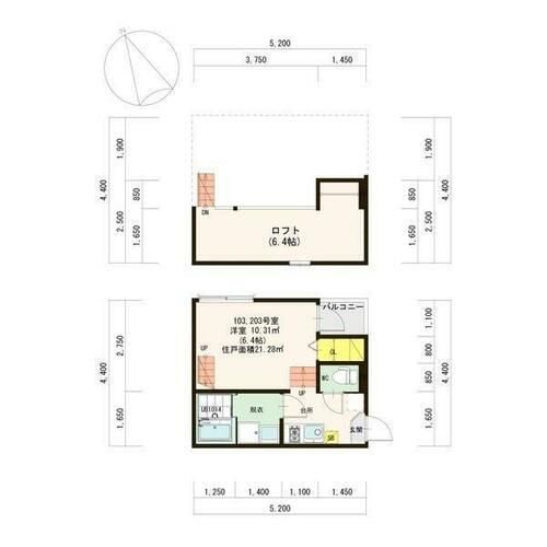 ハーモニーテラス塩釜口の間取り