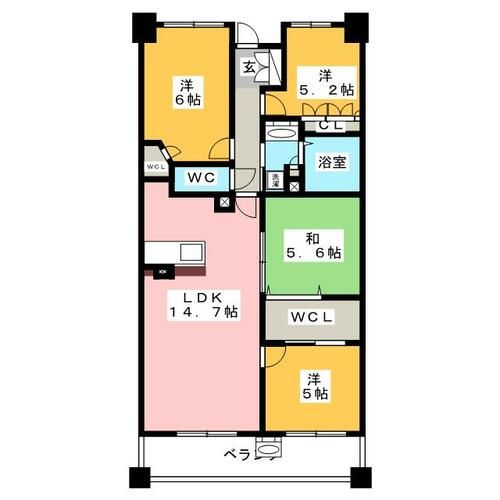 サーパスシティ鳴海の間取り