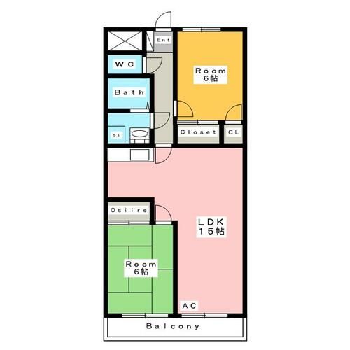 ピアシティ城南の間取り