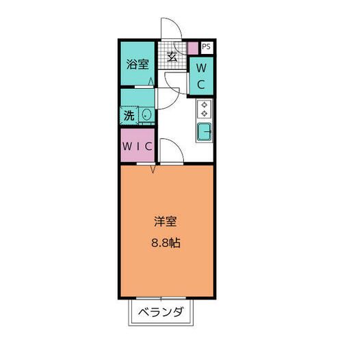メゾンひかる201の間取り