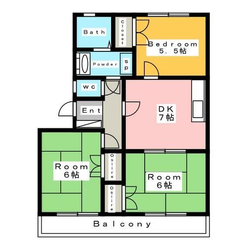 メゾン碧新の間取り