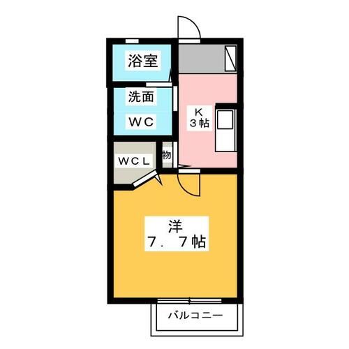 プランドール梅ヶ坪の間取り