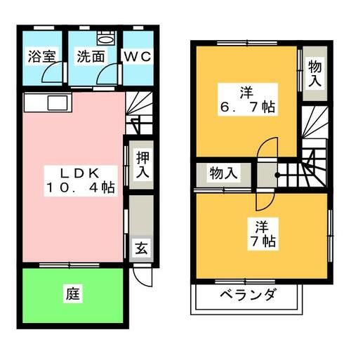 アプト エーデルワイスの間取り