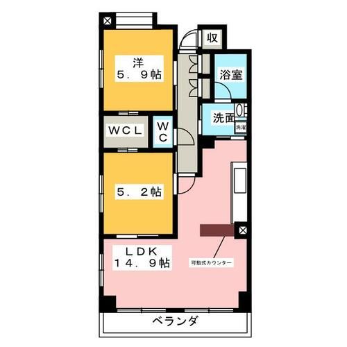 サンマリアージュの間取り