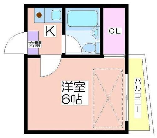 リヴァー住之江B棟101の間取り