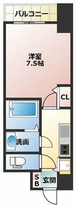 ディームス江坂の間取り