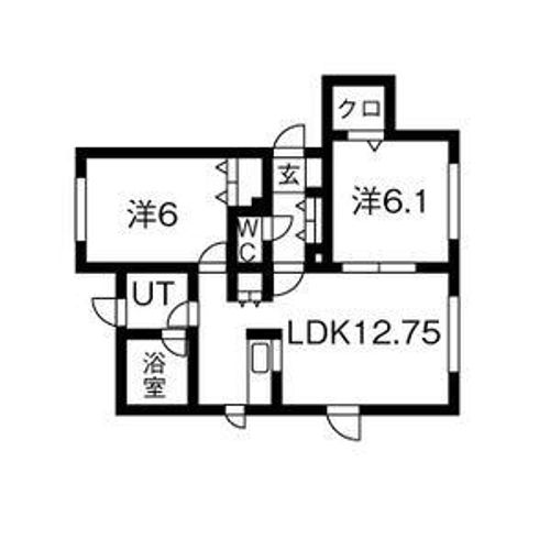 パークサイドセトルⅡの間取り
