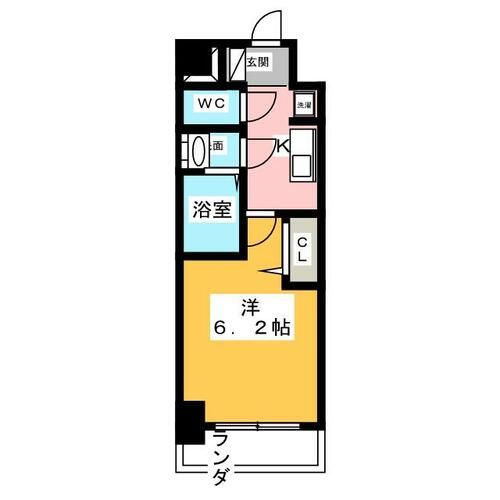アステリ鶴舞テーセラの間取り