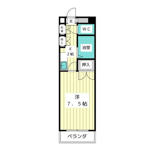レジデンス千代萬の間取り