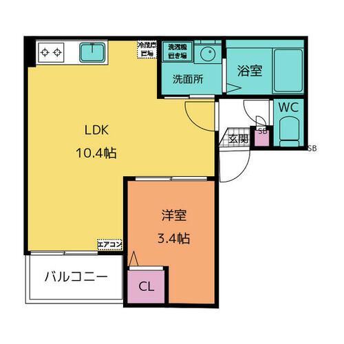 Jack kinjoⅠ103の間取り