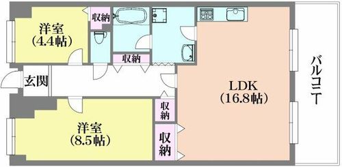 グランドパレス君影の間取り