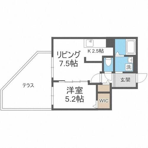 北海道札幌市西区山の手四条1丁目(マンション)の賃貸物件の間取り