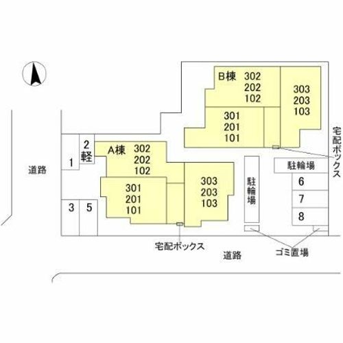 Armojour A棟の地図