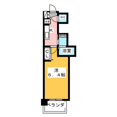 エステムコート名古屋平安通クチュールの間取り