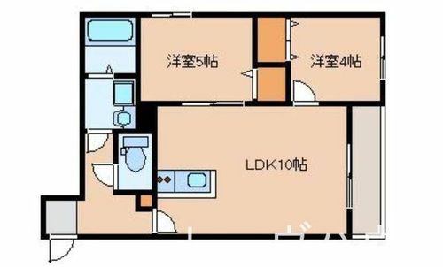 福岡県福岡市東区原田1丁目(アパート)の賃貸物件の間取り