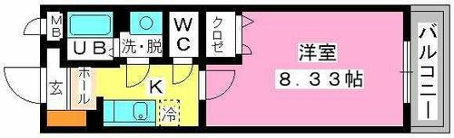 クリア吉塚の間取り