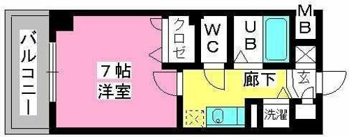 ヨーキハイム大濠の間取り