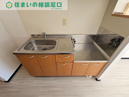 愛知県岡崎市真伝町字荒戸(マンション)の賃貸物件のキッチン