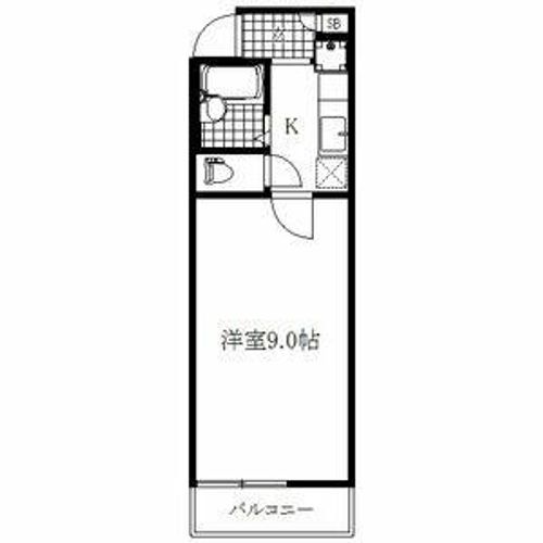第2住吉ハイツ10Eの間取り