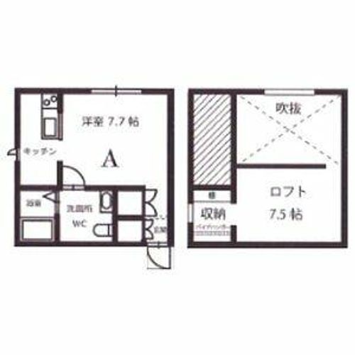 プリマG壱番館203の間取り