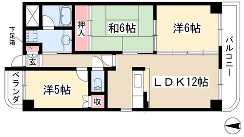 籐苑北山205の間取り