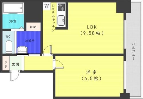 北海道札幌市中央区北四条東2丁目(マンション)の賃貸物件の間取り