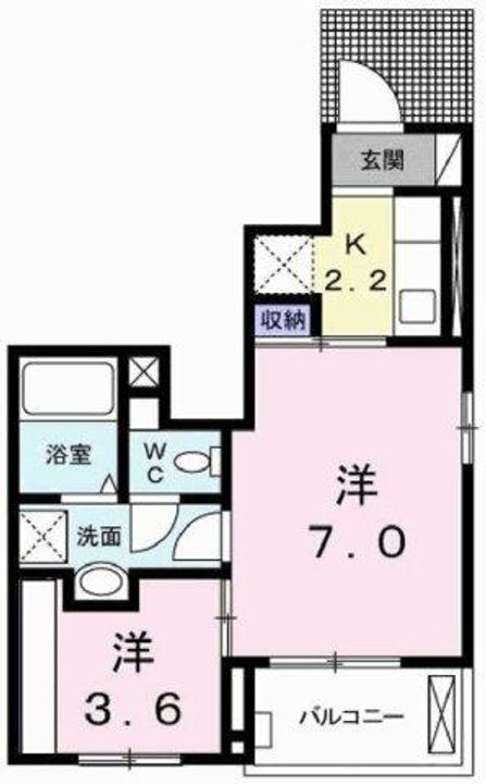 アバンツァート南大中の間取り