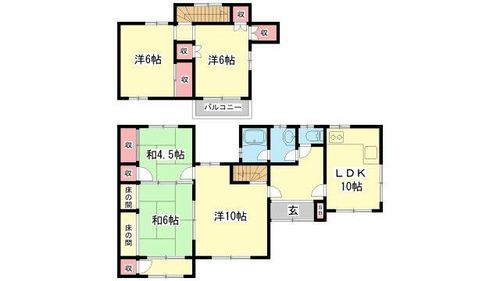 兵庫県姫路市御立東3丁目(一戸建)の賃貸物件の間取り