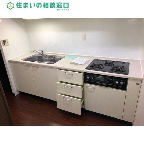 愛知県岡崎市矢作町字西林寺(マンション)の賃貸物件のキッチン