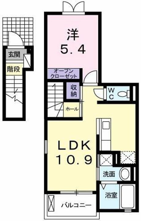 パストラルメゾン白水の間取り