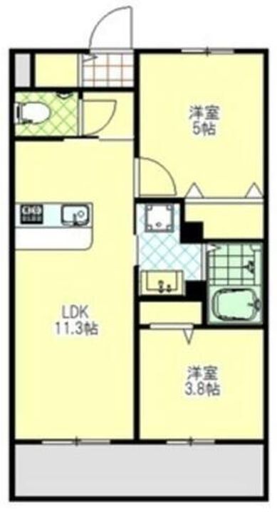 パールコート今里の間取り