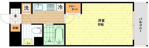 大阪府大阪市城東区今福東1丁目(マンション)の賃貸物件の間取り