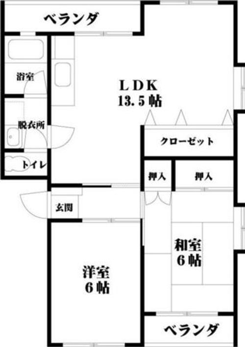 福岡県福岡市城南区神松寺1丁目(マンション)の賃貸物件の間取り