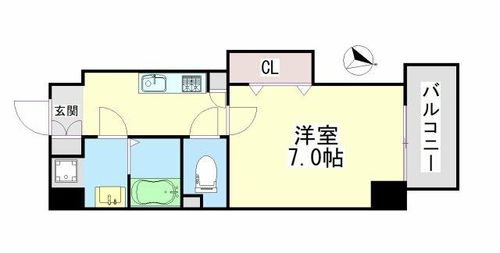 アーバネックス六甲道の間取り