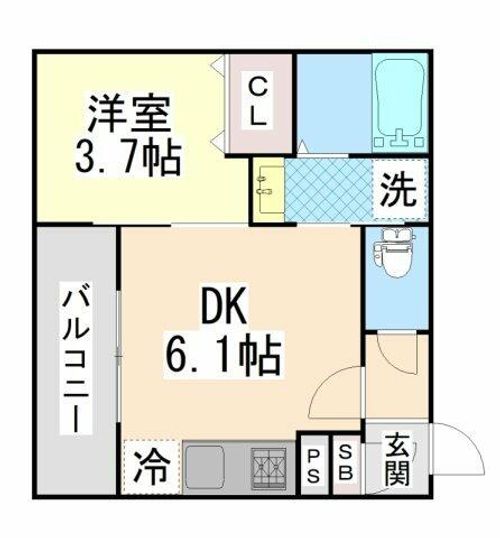 ココングランジュール芦屋西1の間取り