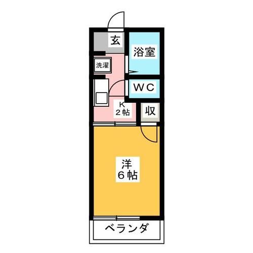 エスティーム西岩田の間取り