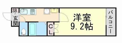 BELAIR住吉の間取り