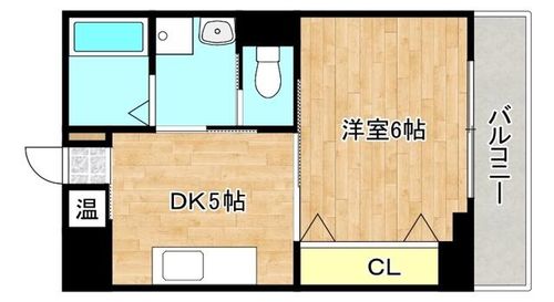 大阪府大阪市生野区巽南5丁目(マンション)の賃貸物件の間取り