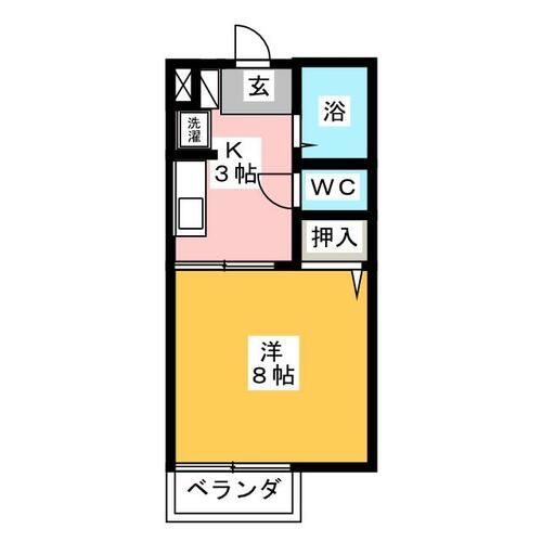 アイネス水源A棟の間取り