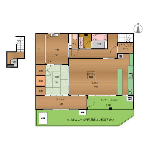 香流一丁目住宅2Fの間取り