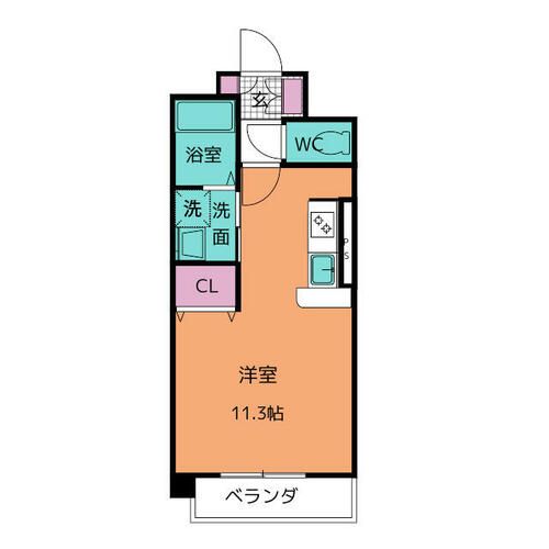トロワジェーム Eの間取り