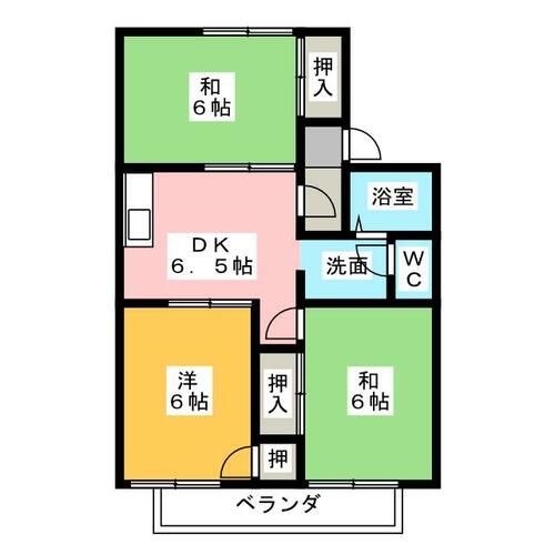ファミールサーティーンセブンAの間取り