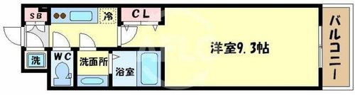 La Douceur心斎橋の間取り